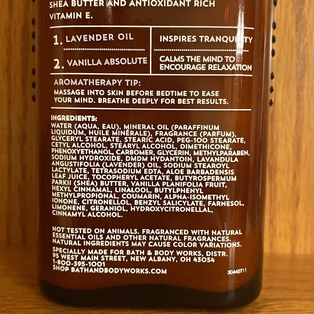Bath & Body Works LAVENDER VANILLA SLEEP Aromatherapy Body Lotion NWT